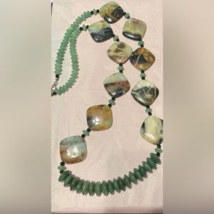 Vintage Gemstone Boho necklace